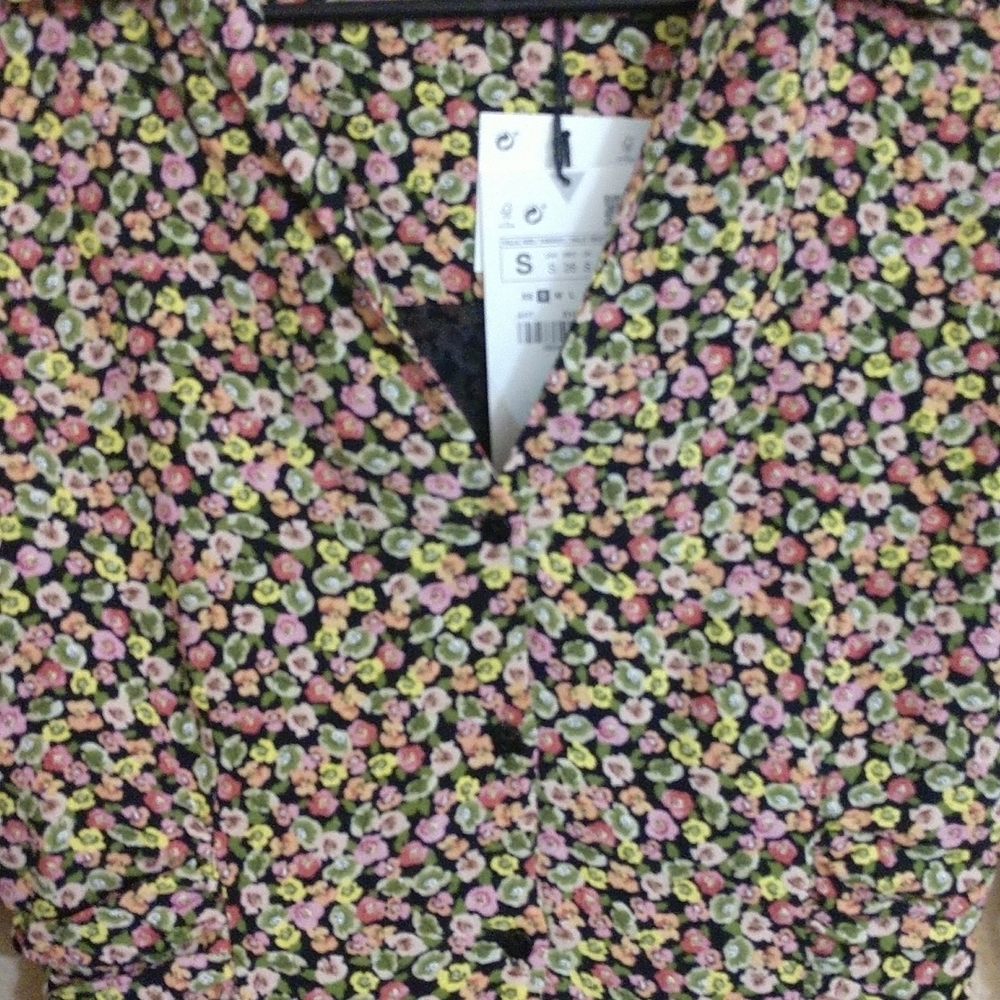 ZARA Multi Color Floral Printed Dress - Picture 2 of 11